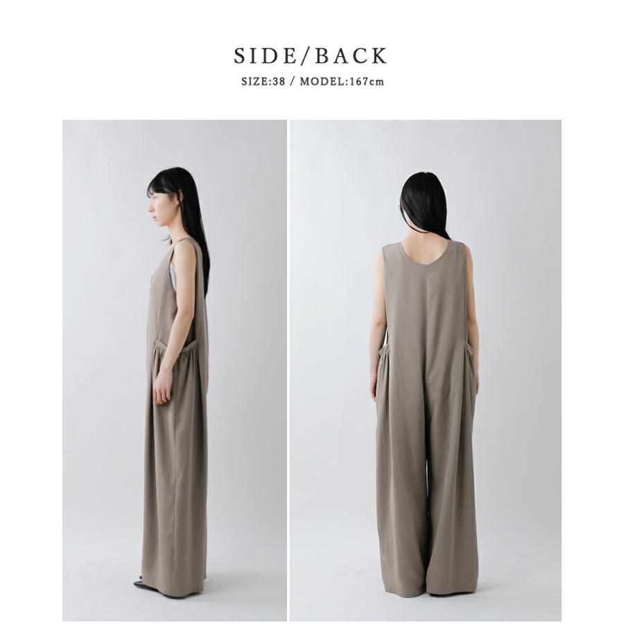 CYAN TOKYO（シアントーキョー） ギャザー ポケット サロペット 610452