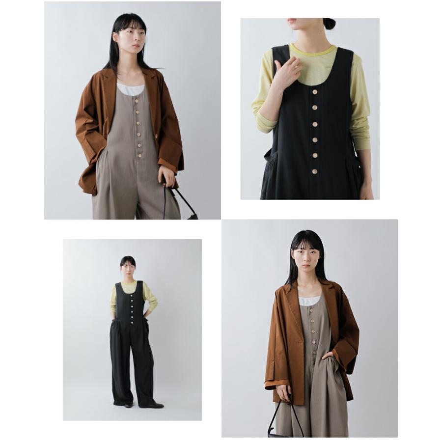 CYAN TOKYO（シアントーキョー） ギャザー ポケット サロペット 610452