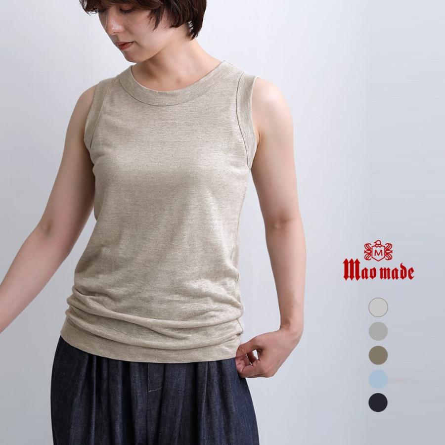 mao made（マオメイド） ベルギーリネン タンクトップ 611204