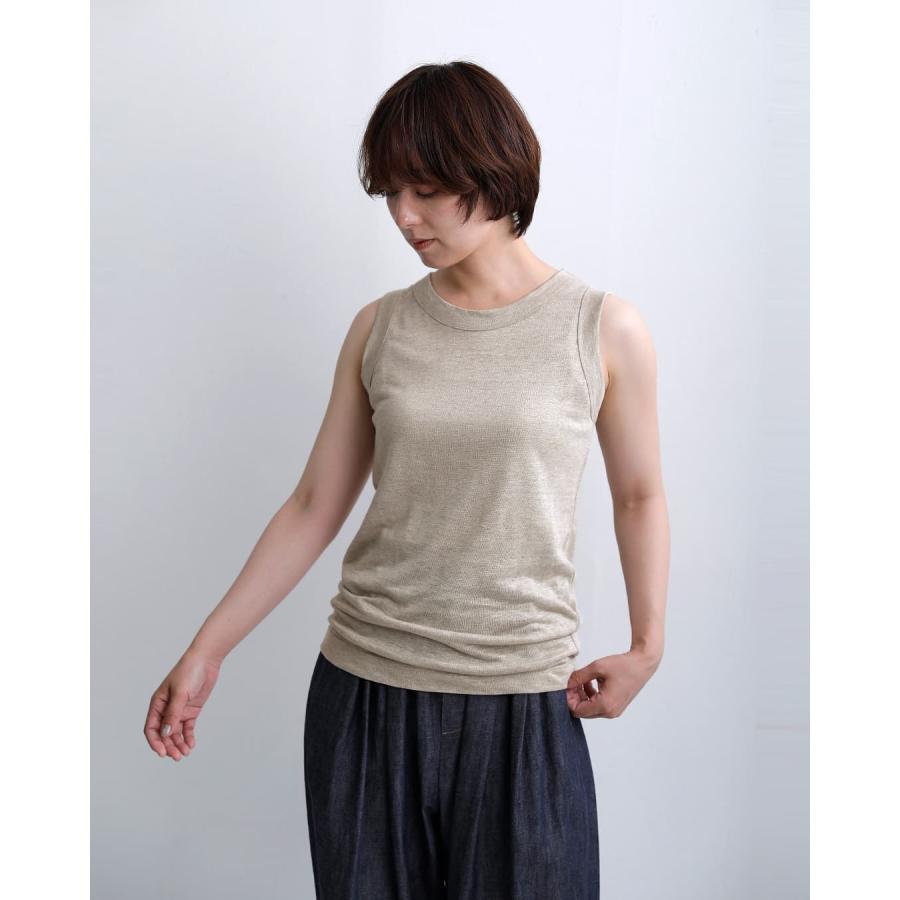 mao made（マオメイド） ベルギーリネン タンクトップ 611204