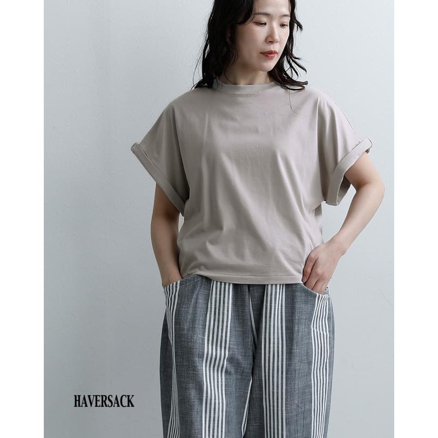 SAC ハバーサック HAVERSACK コットンサイロ天竺 クルーネック Tシャツ