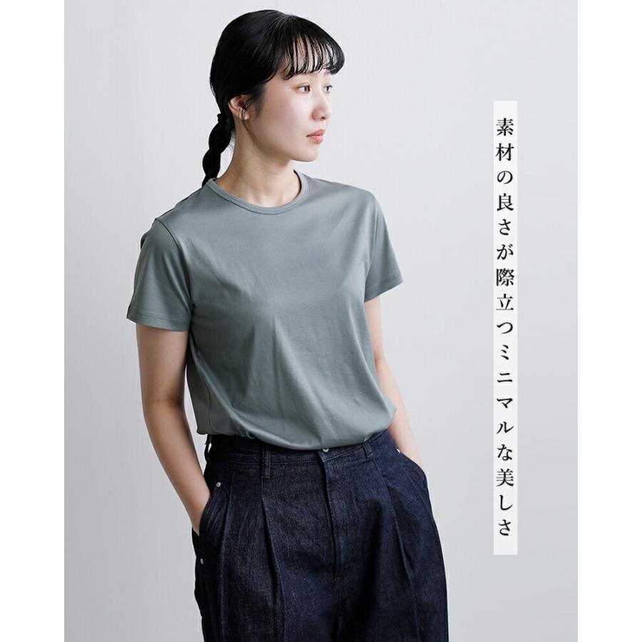 handvaerk（ハンドバーク） 60 2ジャージー クルーネック 半袖 Tシャツ