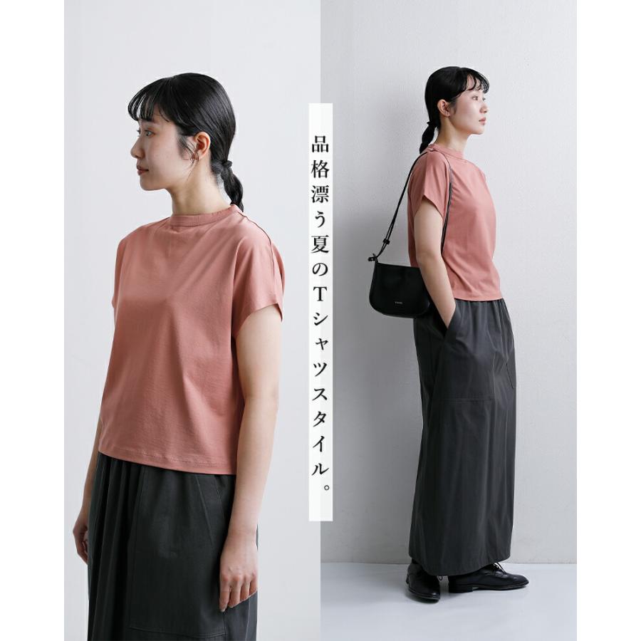 handvaerk（ハンドバーク） 60 2ジャージー キャップスリーブ Tシャツ