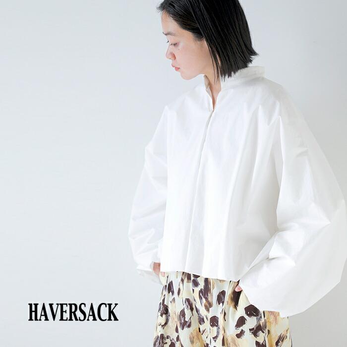 haversack ハバーサック　スタンドカラーブラウス SAC ハバーサック HAVERSACK タイプライター スタンドカラー