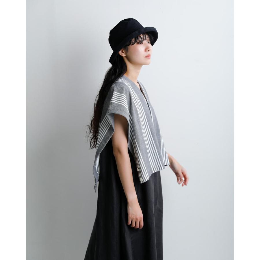 SAC ハバーサック HAVERSACK ダンガリーストライプ スリーブレス