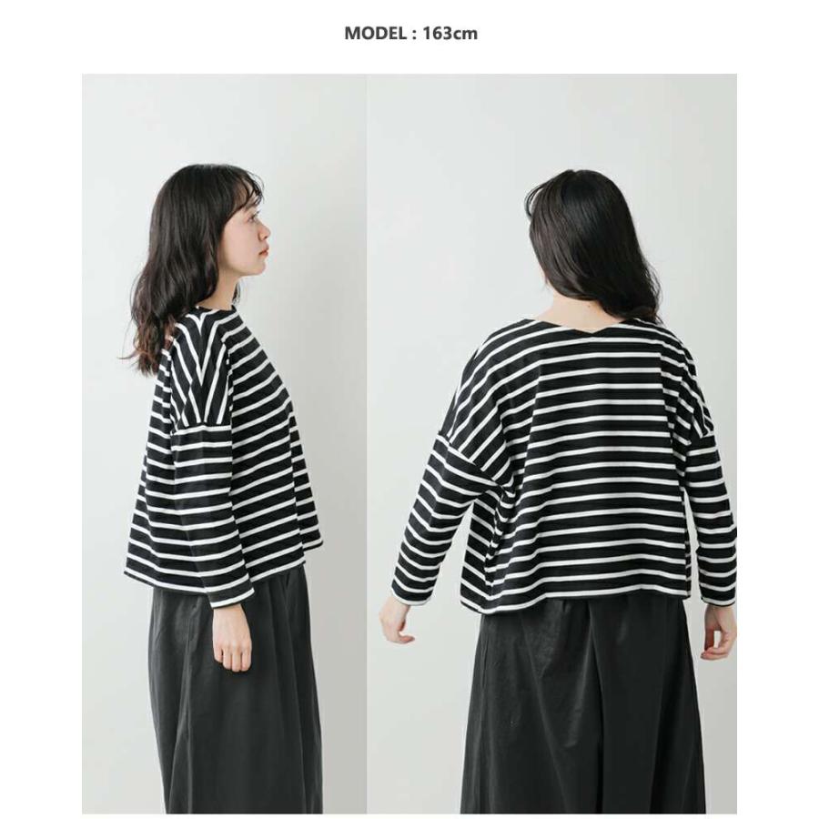 NARU（ナル） NARU aranciato別注 天竺コットン前後ボーダー2way 長袖