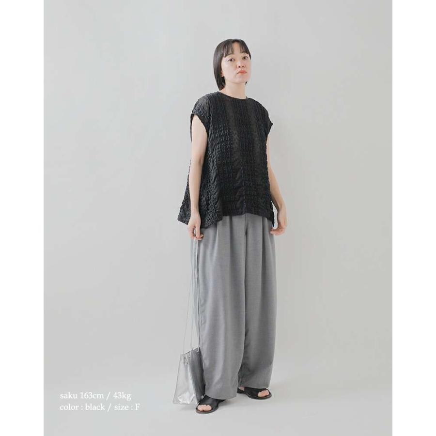 qiri キリ シー バック ギャザー ブラウス sea back gather