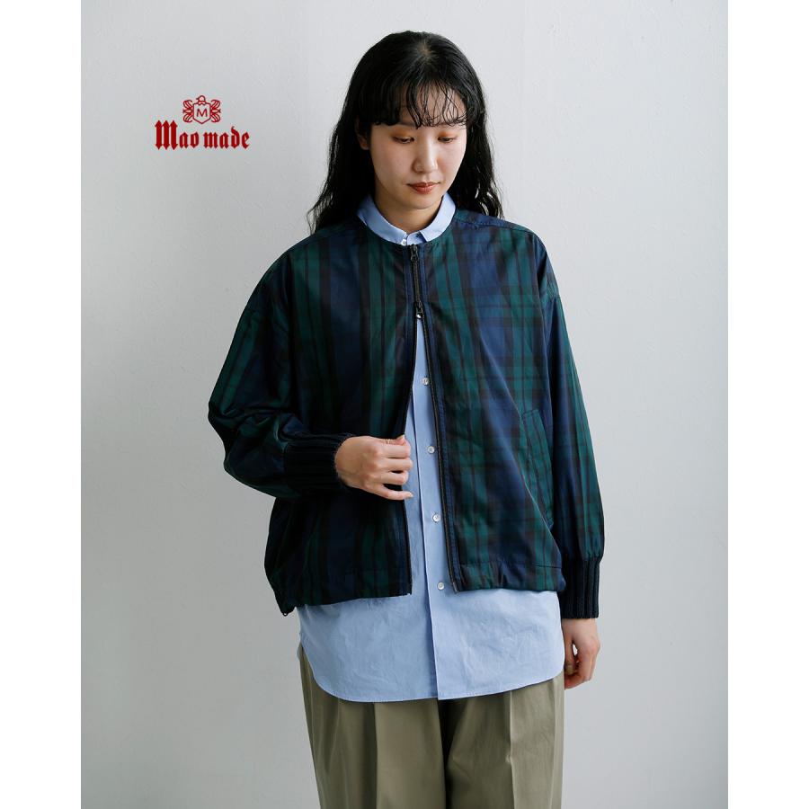 mao made（マオメイド） 撥水 ヴィンテージウェザー チェック リブ
