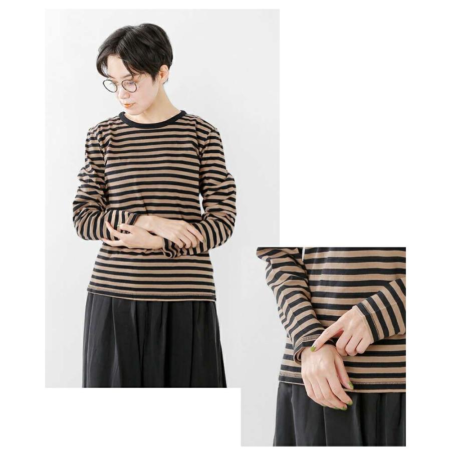 希少✨Nahyat ナヤット　ウール×リネン　ボーダー　長袖　n-041 希少✨Nahyat ナヤット ウール×リネン ボーダー 長袖 n-041-新年特販