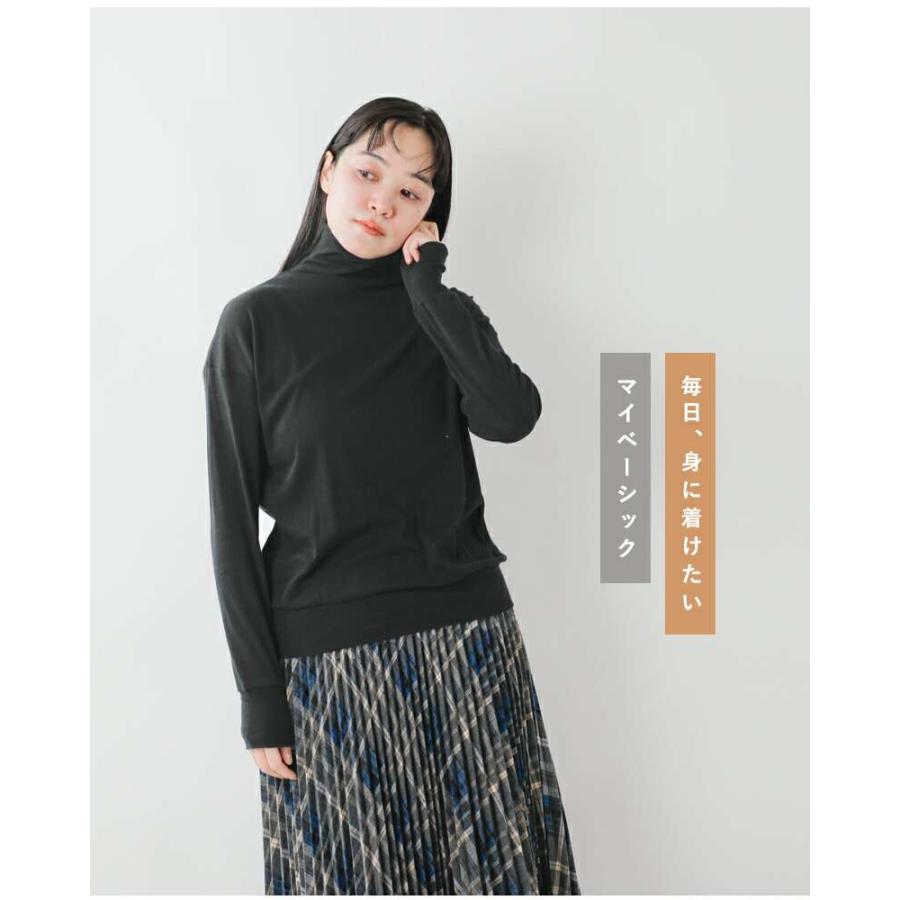 NARU ナル 60 1ソフトフライス コットン タートルネック プルオーバー