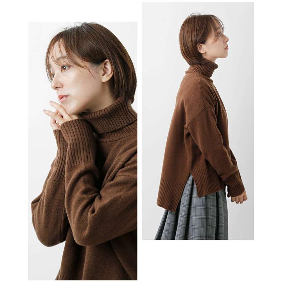 NARU（ナル） タスマニアラム コモドニット タートルネック プル