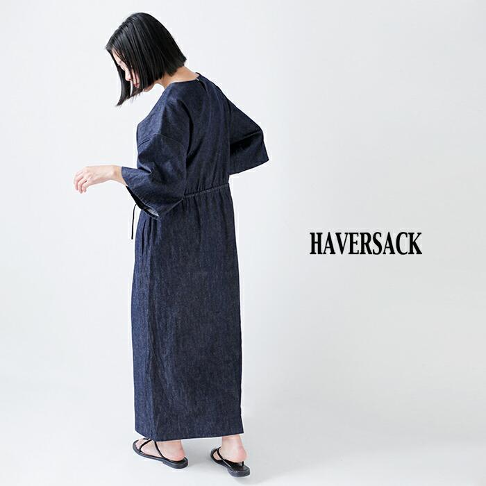 HAVERSACK ワンピース　ロング丈 HAVERSACK｜テックウール バルカラー スリーブレス ロングワンピース