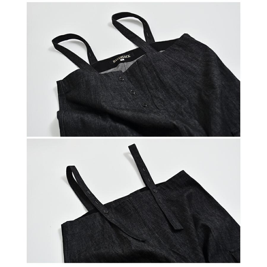 ハバーサック HAVERSACK  8.5ozライトデニム ロングサロペットスカート 662621 レディース  春夏 2026ss新作の画像