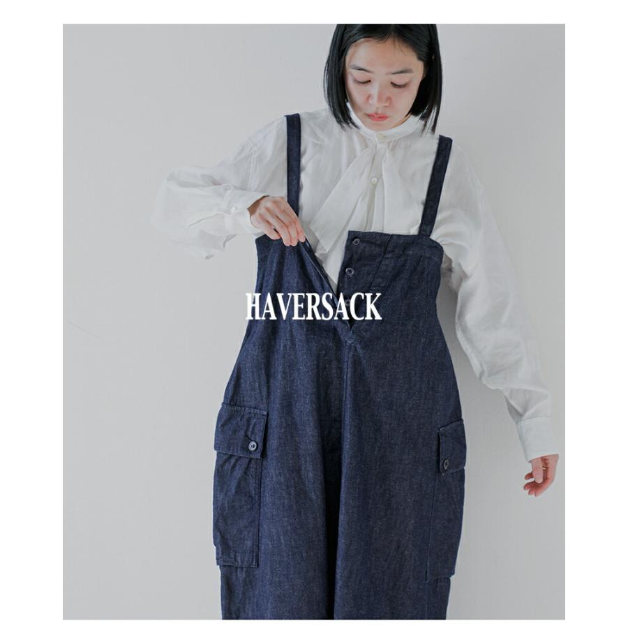 SAC ハバーサック HAVERSACK 8.5ozライトデニム ロングサロペット