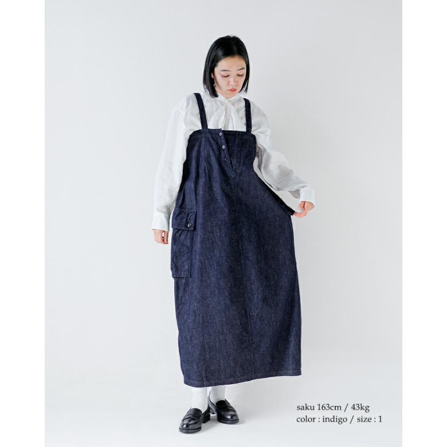SAC ハバーサック HAVERSACK 8.5ozライトデニム ロングサロペット