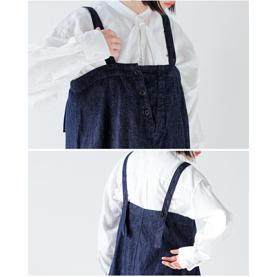 ハバーサック HAVERSACK  8.5ozライトデニム ロングサロペットスカート 662621 レディース  春夏 2026ss新作の画像