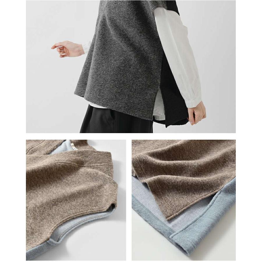 NARU（ナル） トラベルウールプレミア バイカラー ベスト 665226