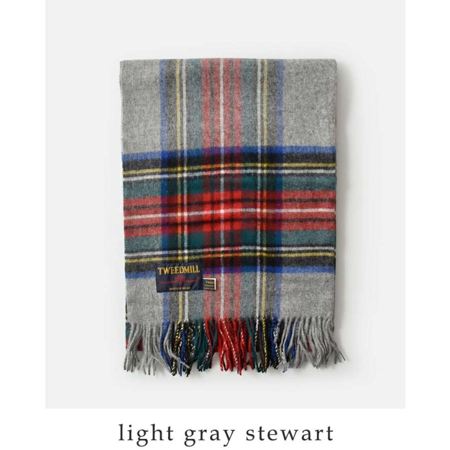 TWEED MILL（ツイードミル） ラムズウール チェック ストール マフラー