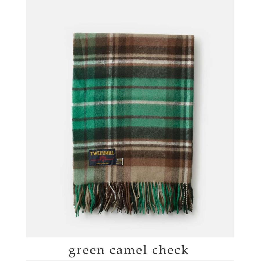 TWEEDMILL タータンチェック ストール 70-190 ウール100% TWEED MILL（ツイードミル） ラムズウール チェック ストール マフラー