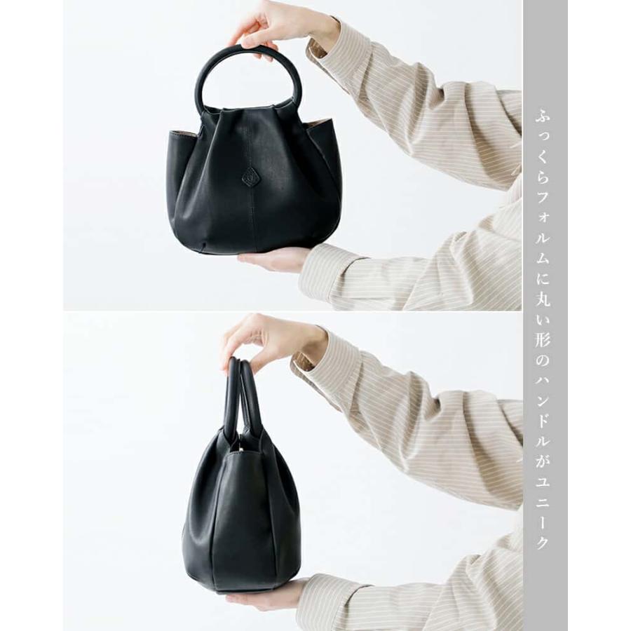 CLEDRAN（クレドラン） カウレザー ラウンドハンドル トート ハンド