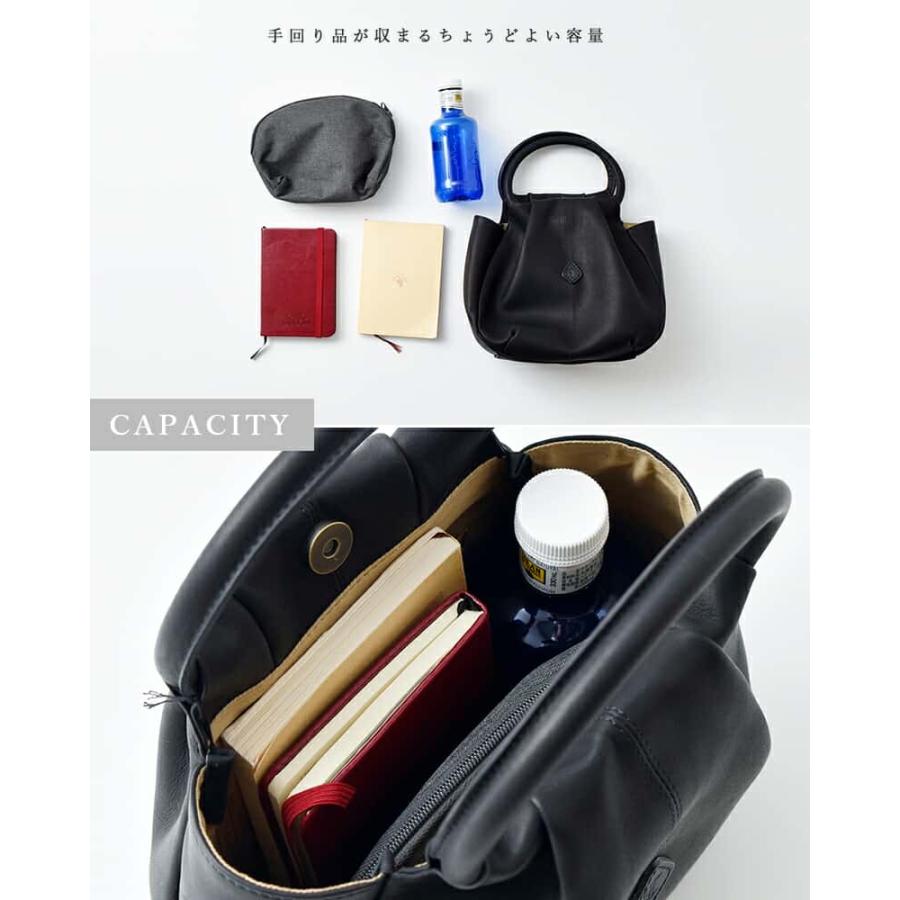 CLEDRAN（クレドラン） カウレザー ラウンドハンドル トート ハンド