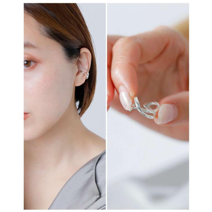 Aperdiem アペルディエム リボンテープ イヤーカフ Twirl Ear Cuff SV