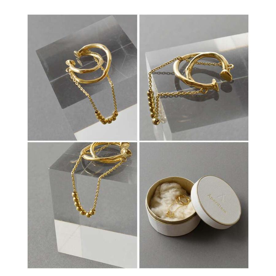 アペルディエム Aperdiem ノイズ サークル イヤーカフ Noise Circle EC 81520084 レディース ...