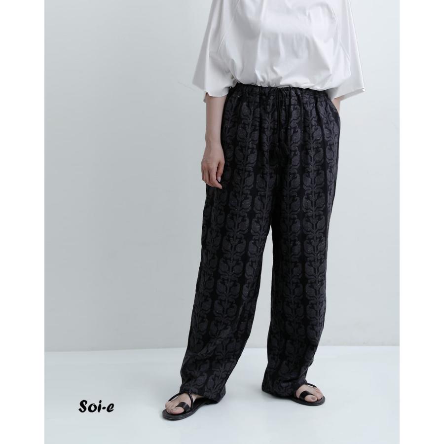 ソア soi-e カットドビージャガード ウエストゴム パンツ 821471