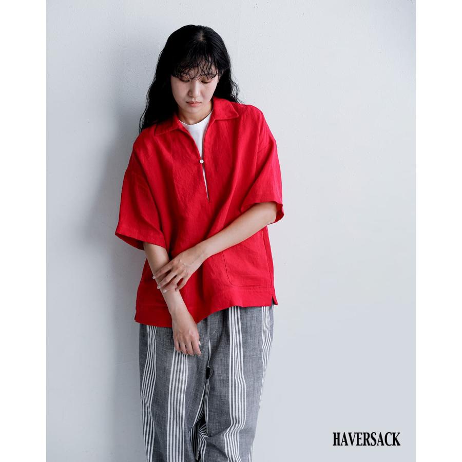 SAC セール【30%OFF】ハバーサック HAVERSACK リネンツイル 半袖