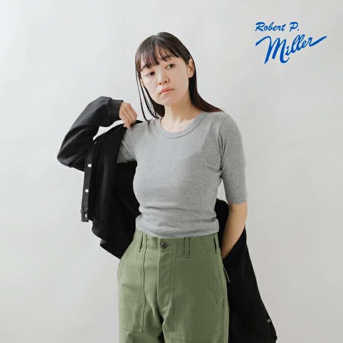 ミラー ゆうパケット選択可 MILLER コットン パネルリブ ハーフ