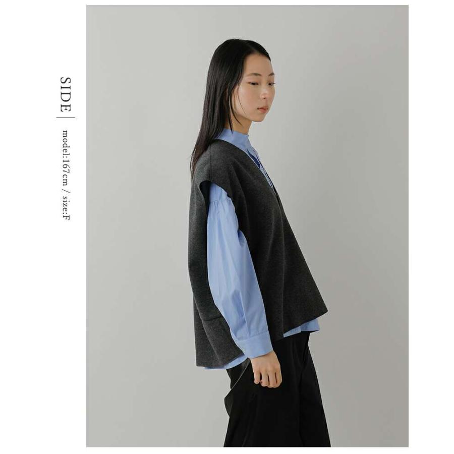 Le Melange（ル・メランジュ） ル メランジュ コクーン Vネック プル