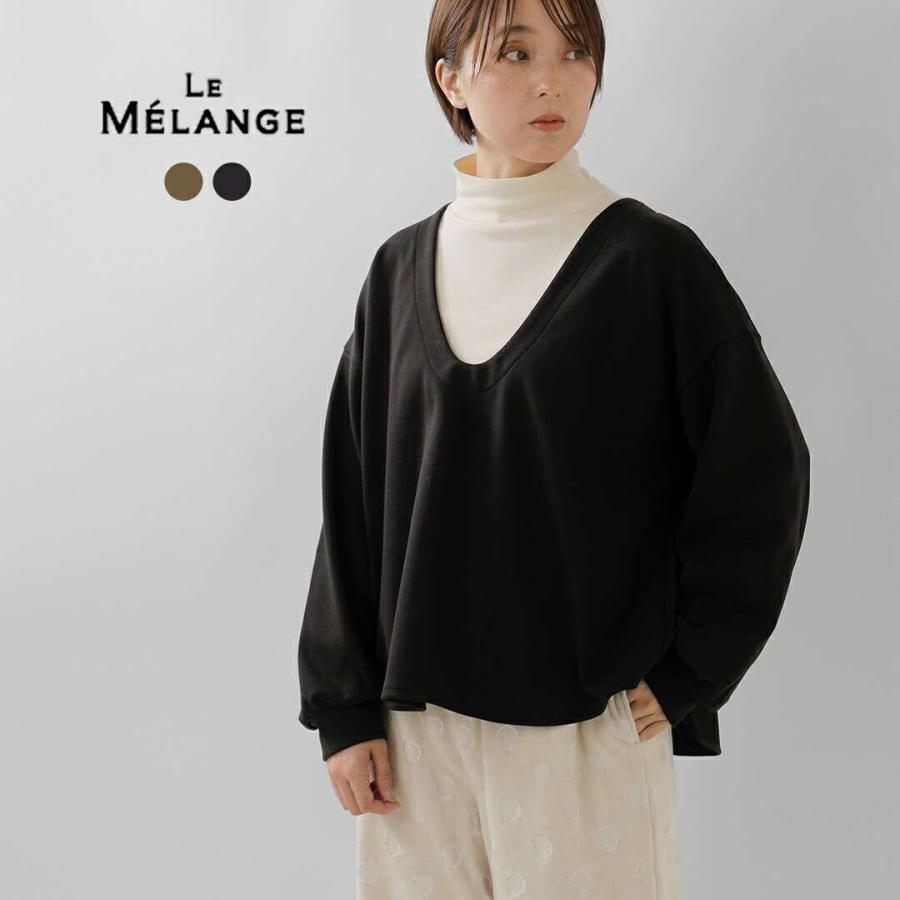 Le Melange ル メランジュ  ウールミックス ストレッチ ポンチ オーバーサイズ プルオーバー 8551009 レディース 2025aw新作 クーポン対象 Le Melange（ル・メランジュ） セール【40%OFF】ル メランジュ Le