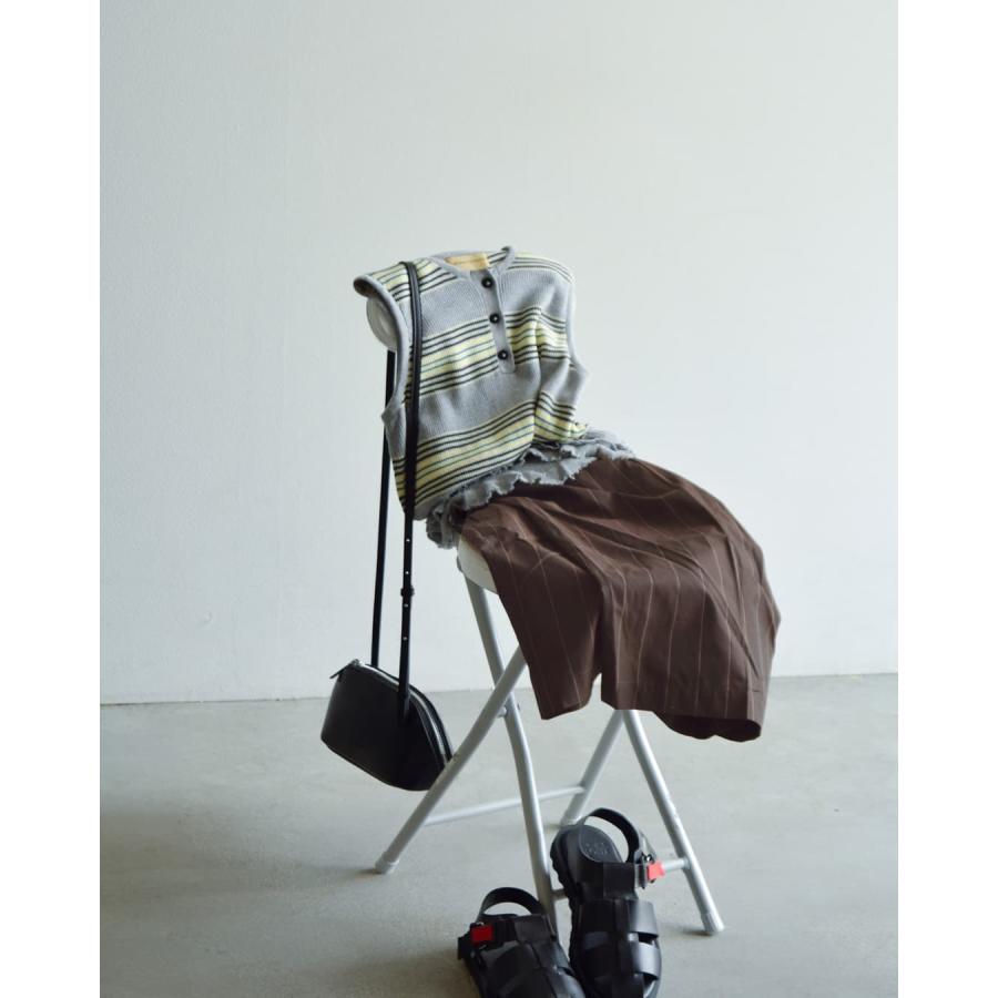 ハバーサック  アタイア HAVERSACK ATTIRE コットン ピンストライプ ショートパンツ 862616 レディース 春夏 2026ss新作の画像