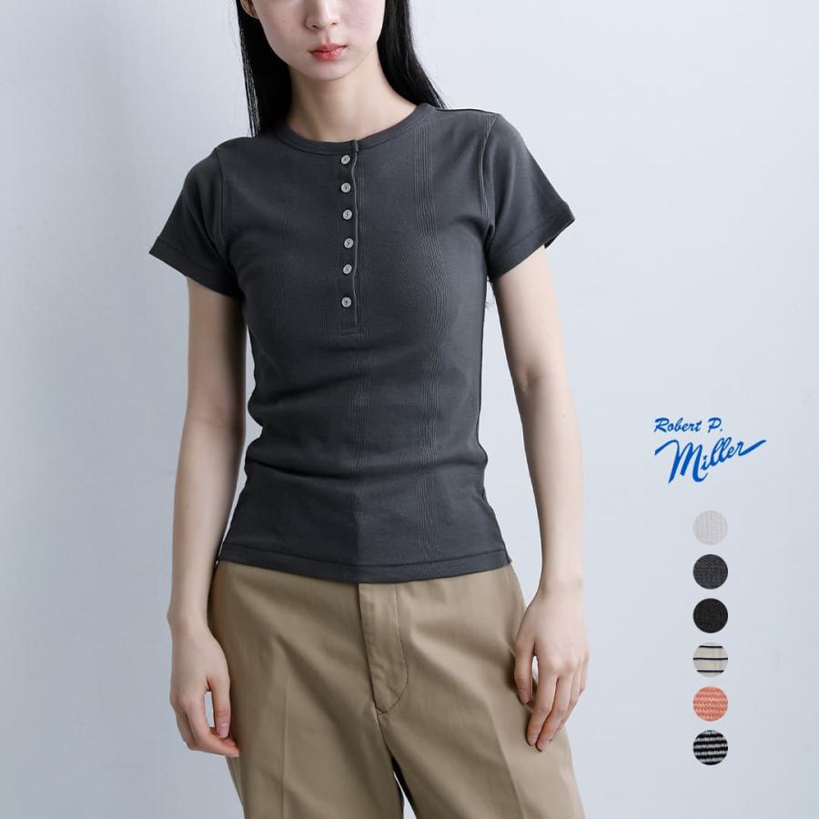 8egreedy Tシャツ　ミラー　Sサイズ ミラー ゆうパケット選択可 MILLER コットン パネルリブ ヘンリー