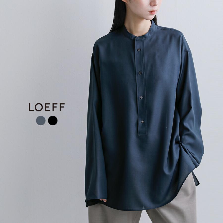 LOEFF（ロエフ） ヘンリーネック ロングスリーブ シャツ 8811-2-000006