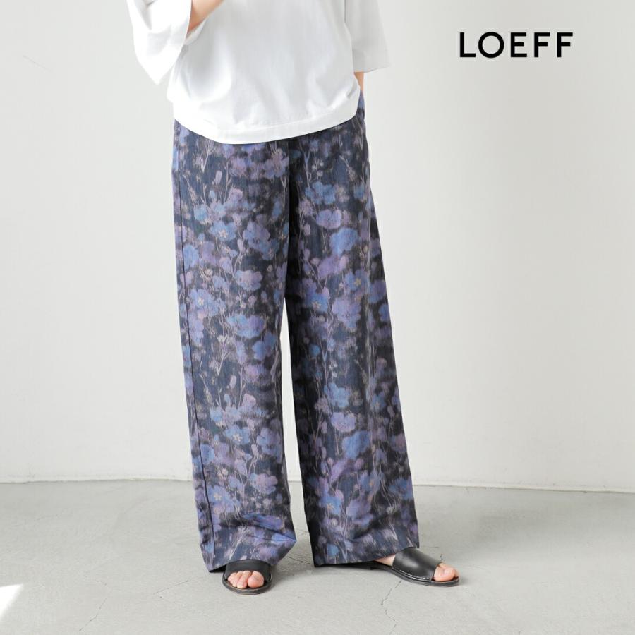 LOEFF（ロエフ） フラワープリント ハーレム イージーパンツ 8814-2