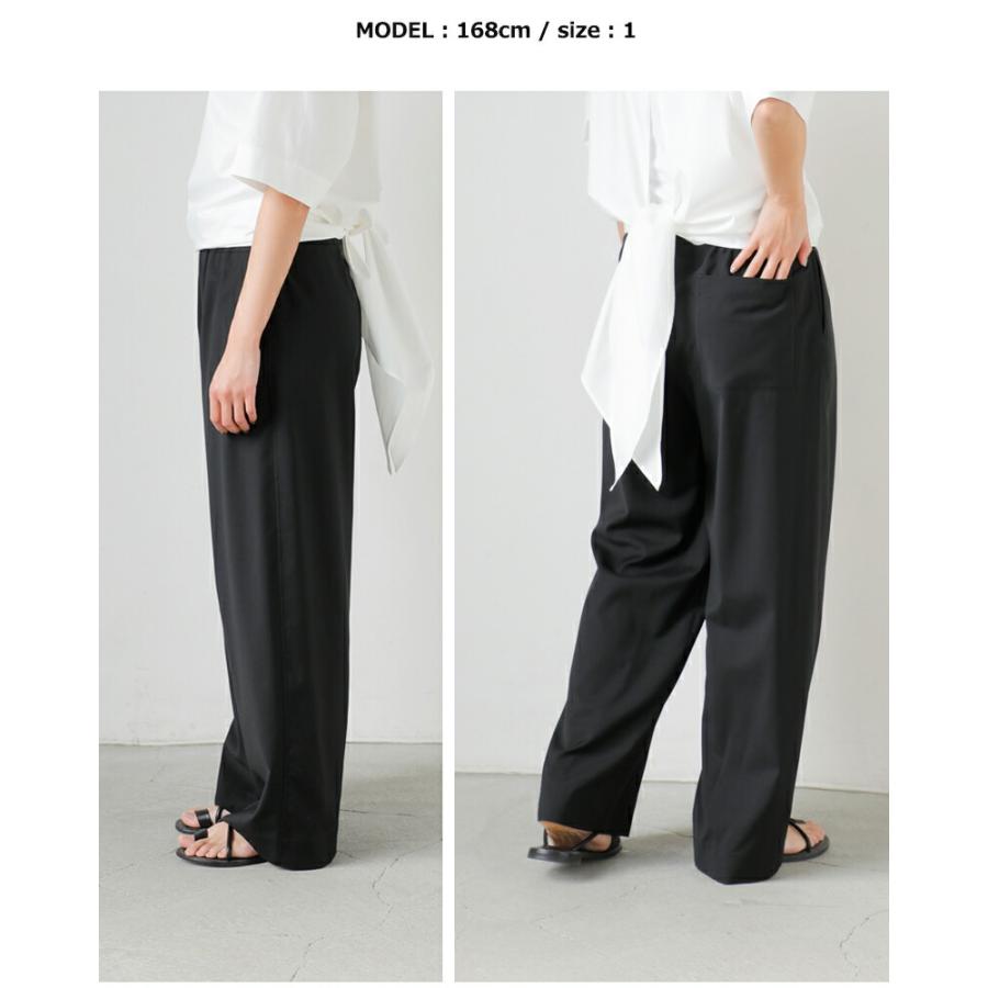 ロエフ LOEFF  ウールトロ ハーレム パンツ 8814-2-000006 レディース  春夏 2026ss新作の画像