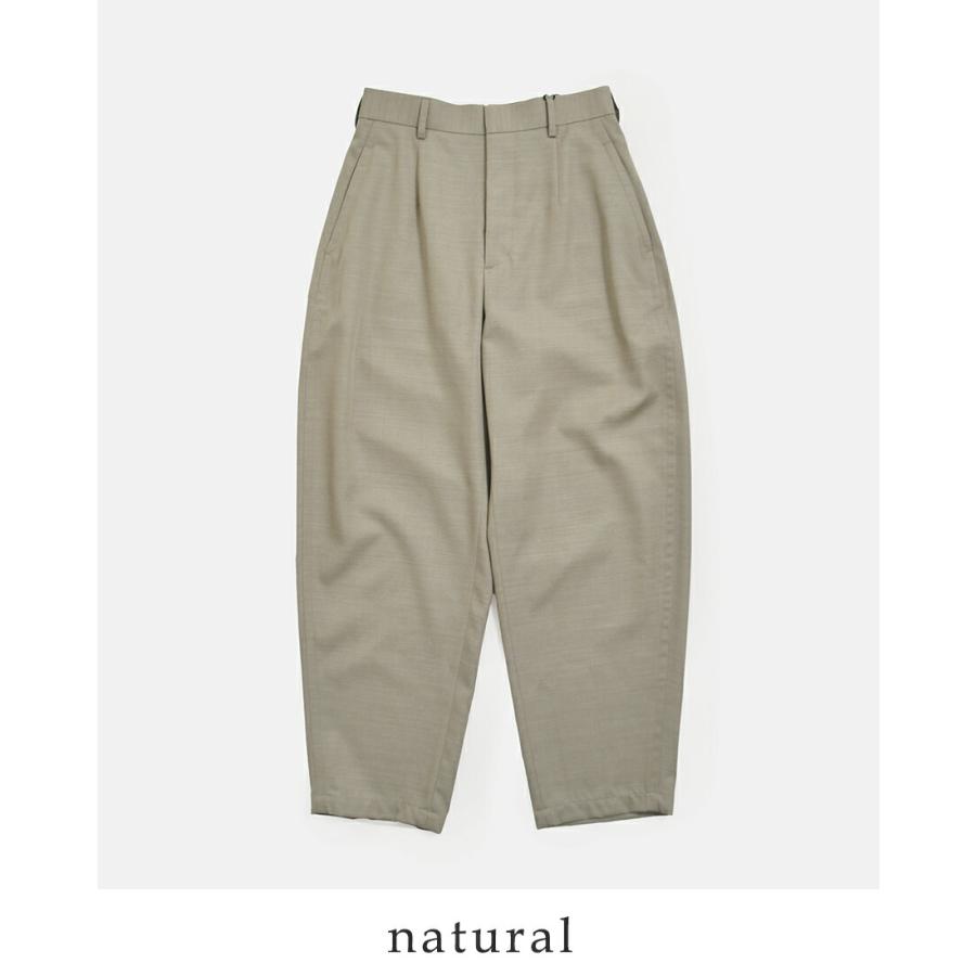 LOEFF（ロエフ） 高密度 ウール ギャバ ボンタン トラウザー パンツ