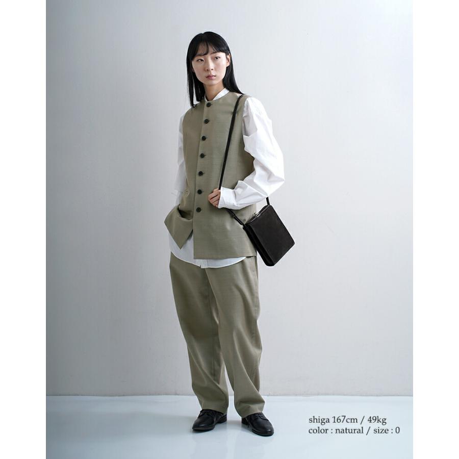 LOEFF（ロエフ） 高密度 ウール ギャバ ボンタン トラウザー パンツ