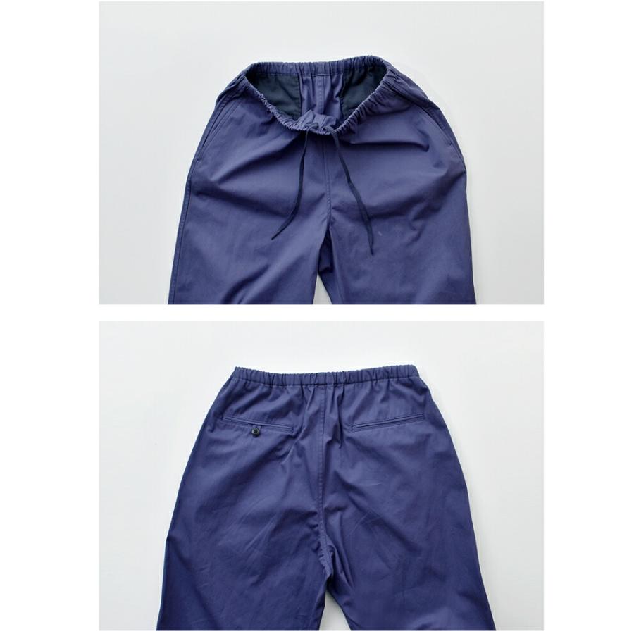 LOEFF（ロエフ） コットンギャバ ワイドテーパード トラウザー パンツ
