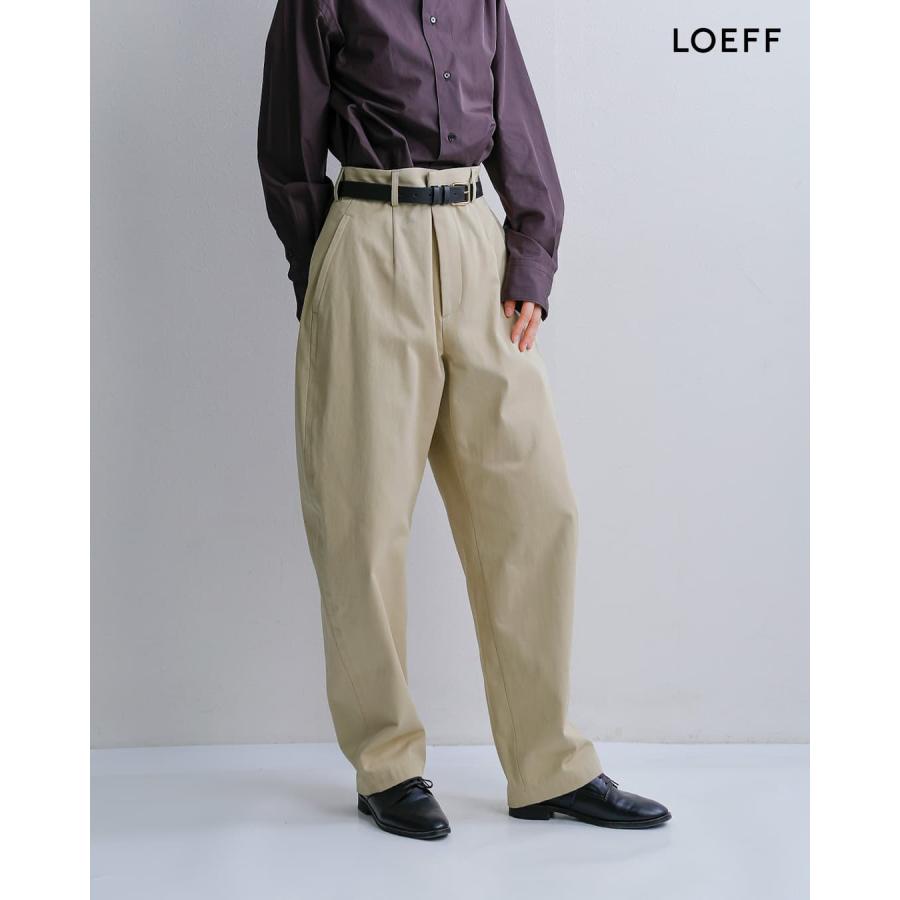 LOEFF（ロエフ） コットンチノ ボンタントラウザー パンツ 8814-2