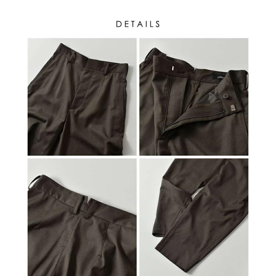 LOEFF ロエフ ウールトロ ボンタン トラウザーパンツ 2 LOEFF｜高密度 ウール ギャバ ボンタン トラウザー パンツ 8814-202