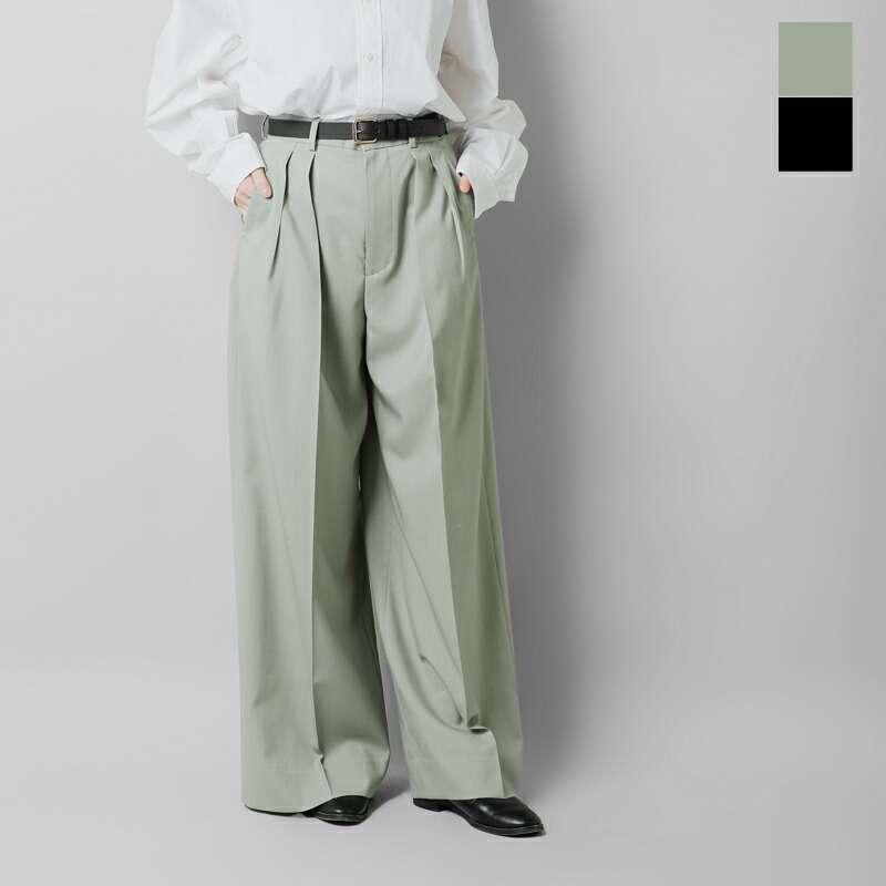 LOEFF ロエフ ウール トロ バギー トラウザー パンツ 8814-202-0185  