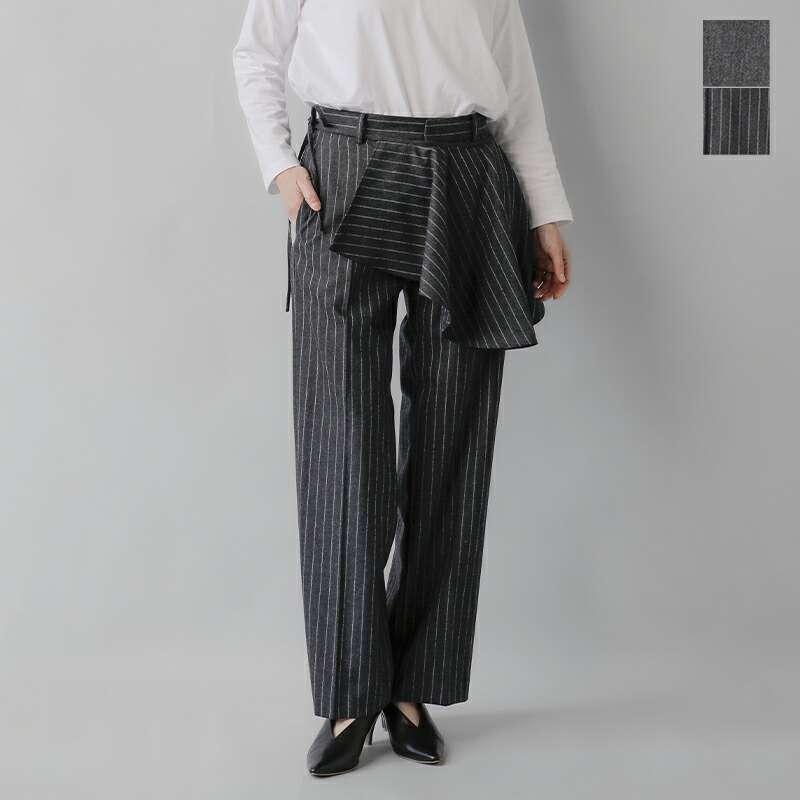 LOEFF ロエフ ウール ポプリン レイヤード パンツ 8814-299-0207