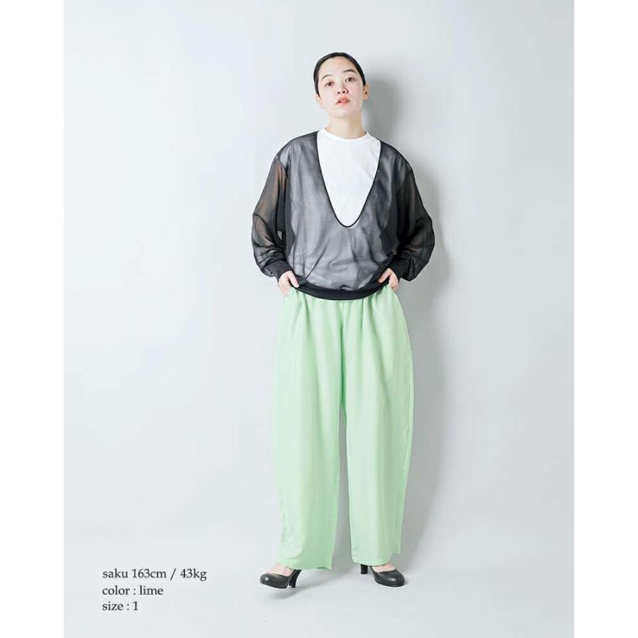 LOEFF ロエフ シルク ドレープ ワイド ボンタン パンツ 8814-699 LOEFF ロエフ シルク ドレープ ワイド ボンタン パンツ 8814-699