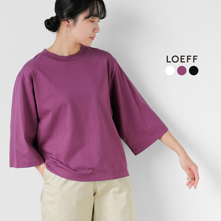 LOEFF（ロエフ） スビンコットン天竺 ボックス Tシャツ 8817-6-000004