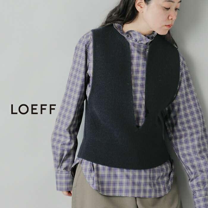 極美品 ロエフ LOEFF コットンナイロンリリヤンベスト 極美品 ロエフ LOEFF コットンナイロンリリヤンベスト ロエフ
