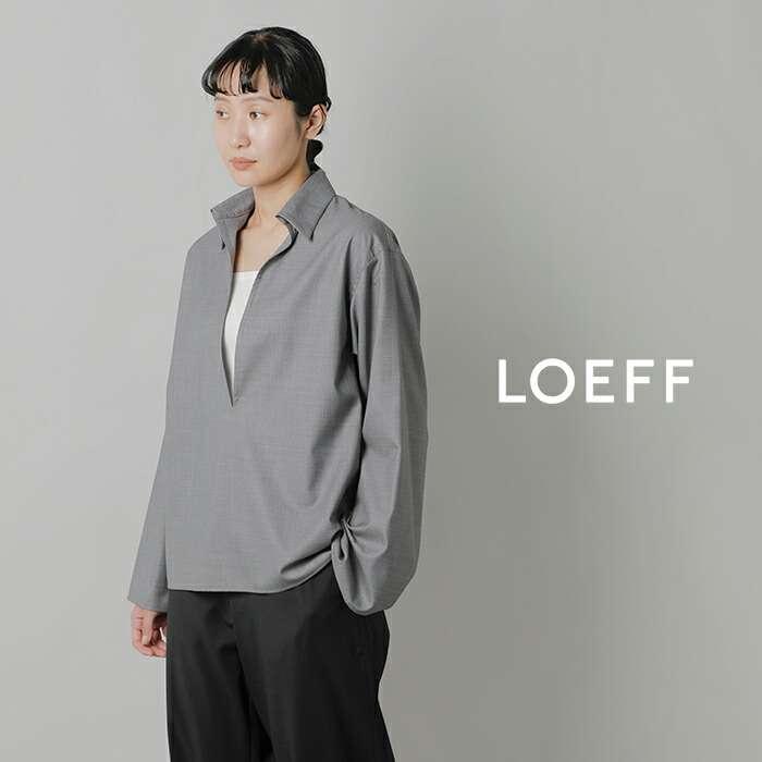 LOEFF ロエフ ウールトロ スキッパー シャツ 8821-2-990079
