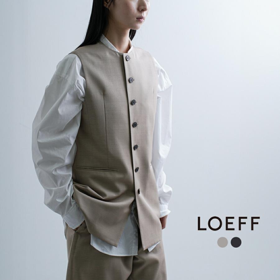 LOEFF（ロエフ） 高密度 ウール ギャバ シェイプ ベスト 8825-2-000002