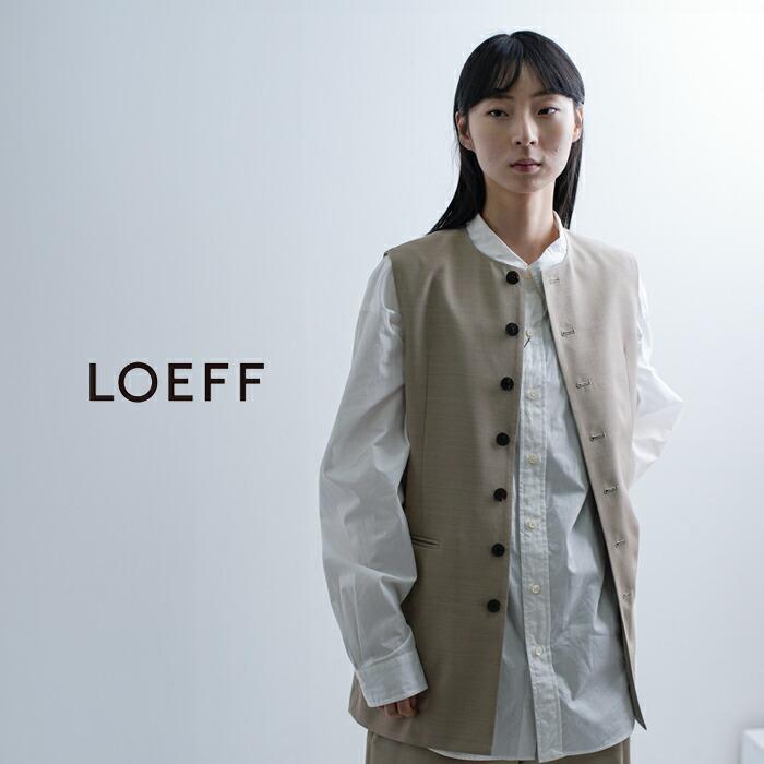 LOEFF（ロエフ） 高密度 ウール ギャバ シェイプ ベスト 8825-2-000002